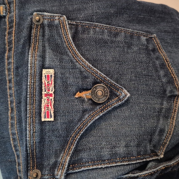 Hudson Beth Crop Baby Boot Cut Jeans Medium Wash Flap Pocket Size 29 - Picture 7 of 9